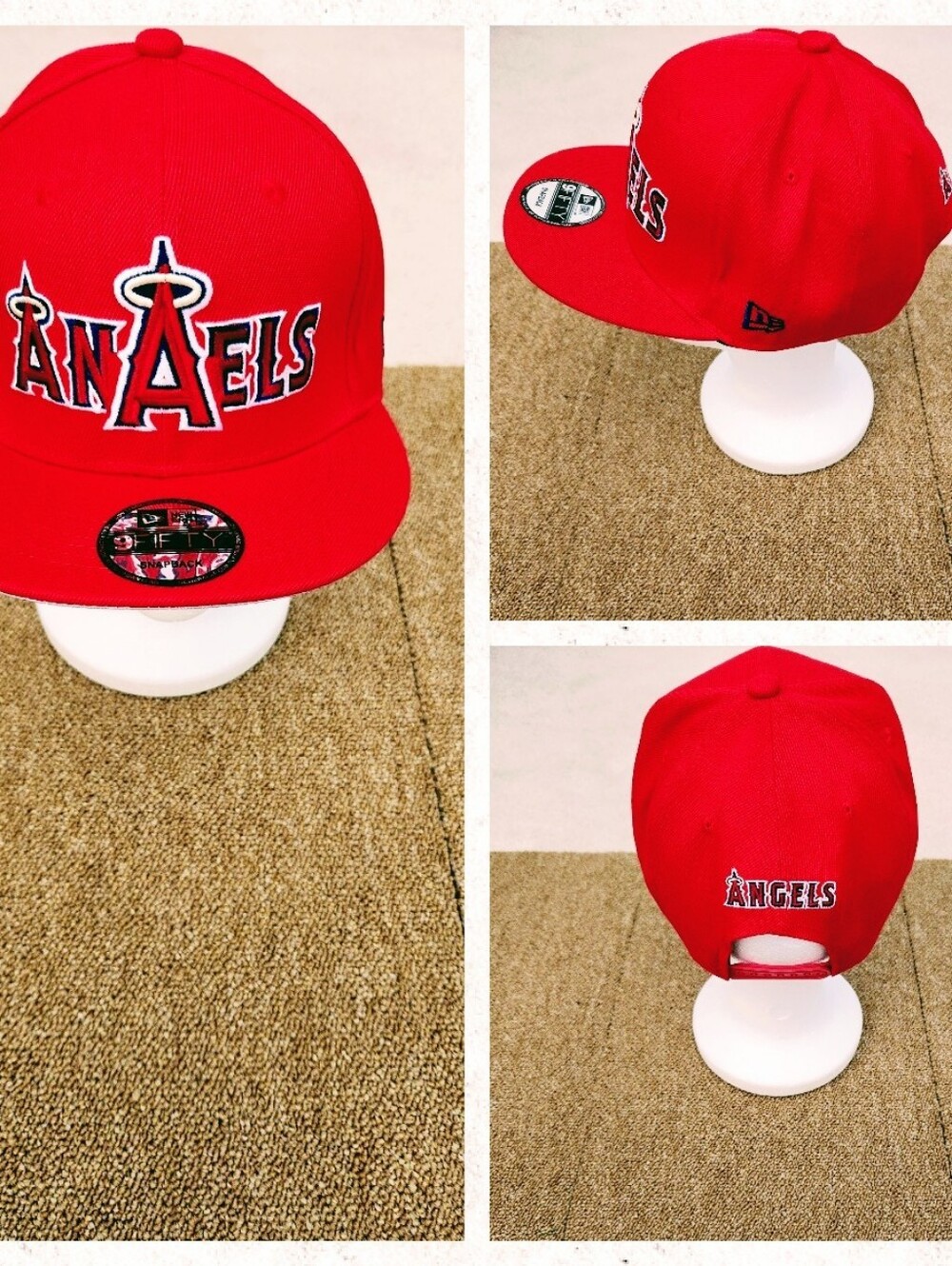 ANAHEIM ANGELS MLB BASEBALL SNAPBACK HAT.